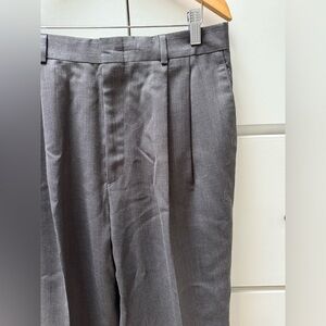 Men’s Slates (by Dockers) wool blend gray dress pants in size 34/31